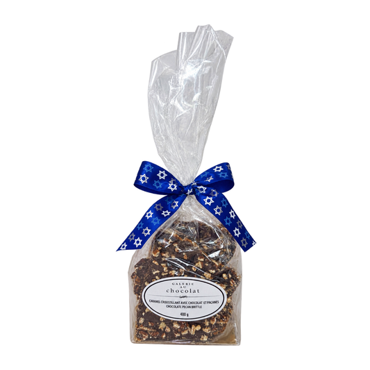 Pareve - Dark chocolate caramel pecan brittle