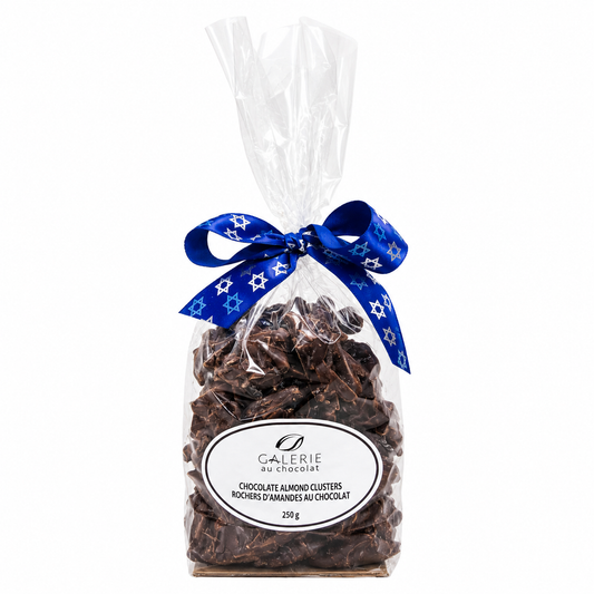Pareve - Dark chocolate almond clusters 250g