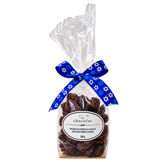 Pareve - Dark chocolate cherry clusters 200g
