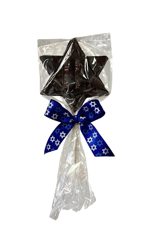 Pareve - Étoile de David en chocolat noir pur